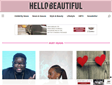 Tablet Screenshot of hellobeautiful.com